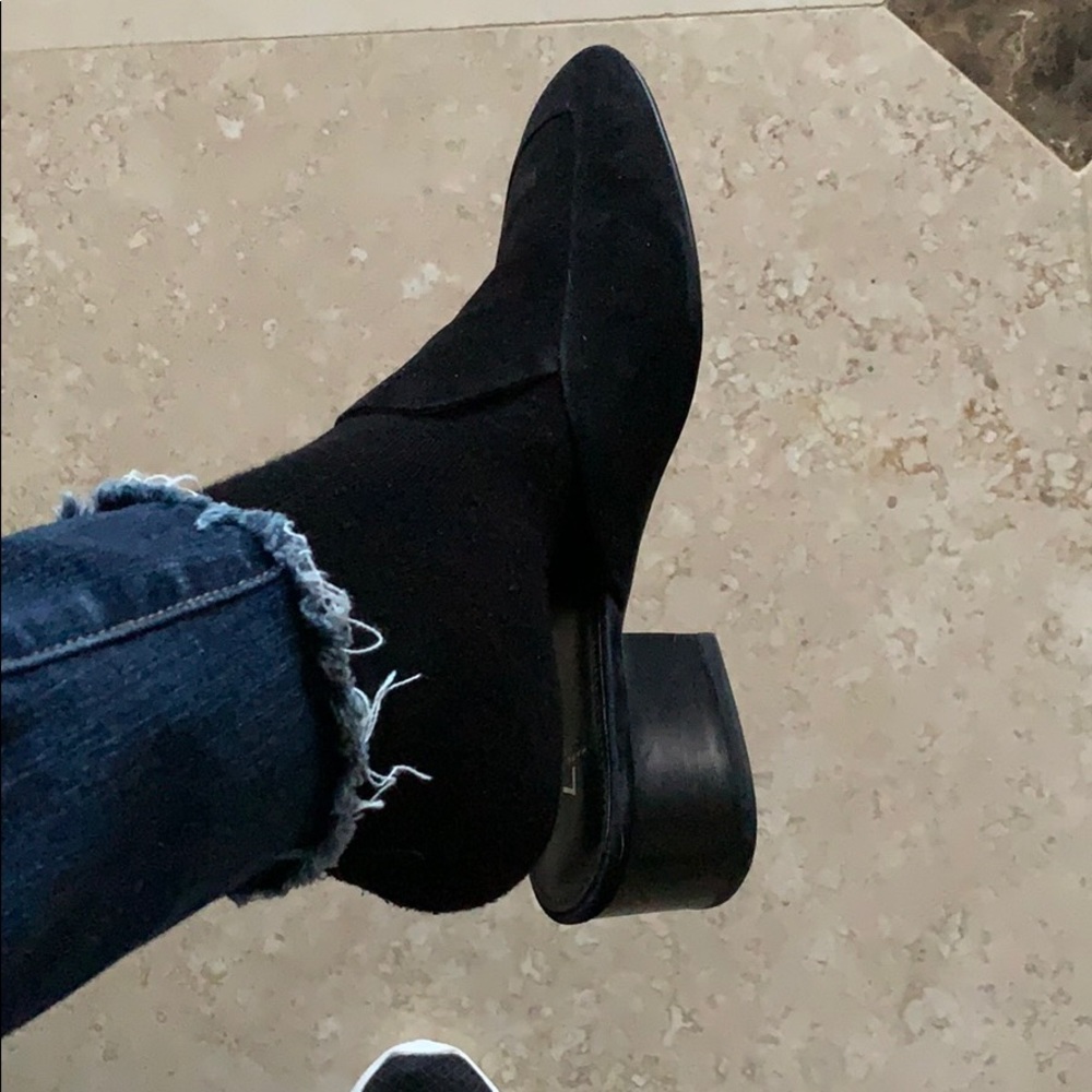 Marc Fisher Black Suede Mules